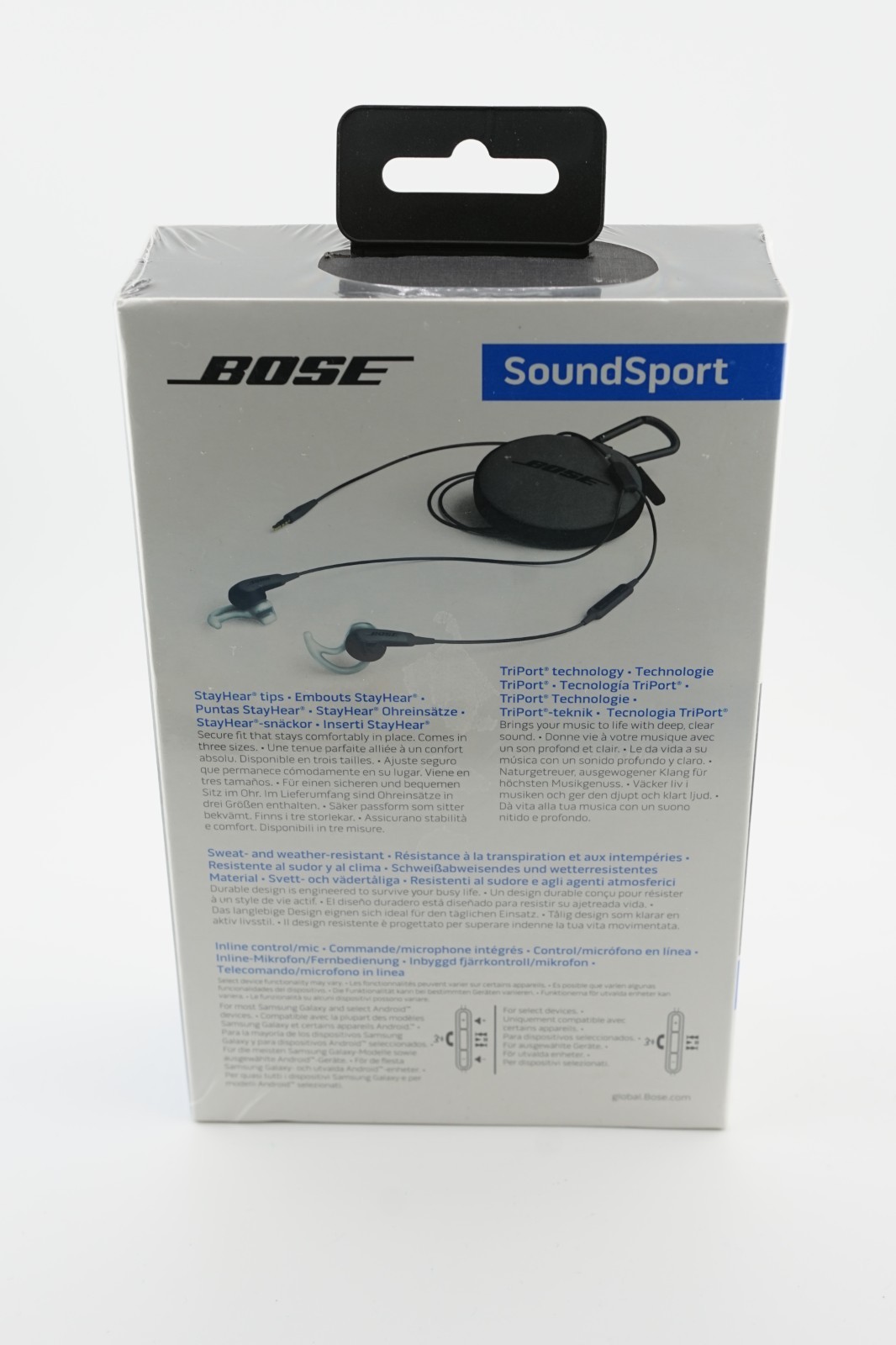 Bose SoundSport In Ear Headphones – Charcoal