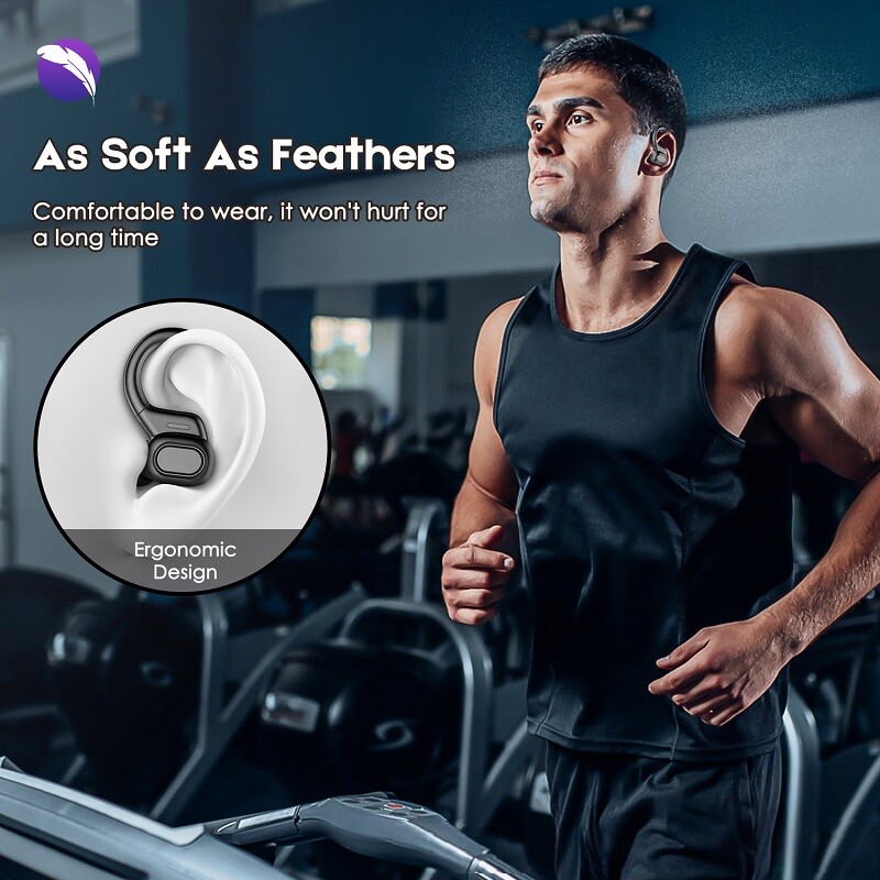 Bluetooth Wireless Earphones Headphones Earhook for iPhone Android Sport Earbuds