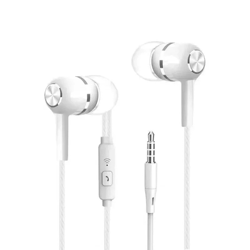 3.5mm Wired In Ear Earphones Headphones with Mic Stereo Earbuds for Phone PC