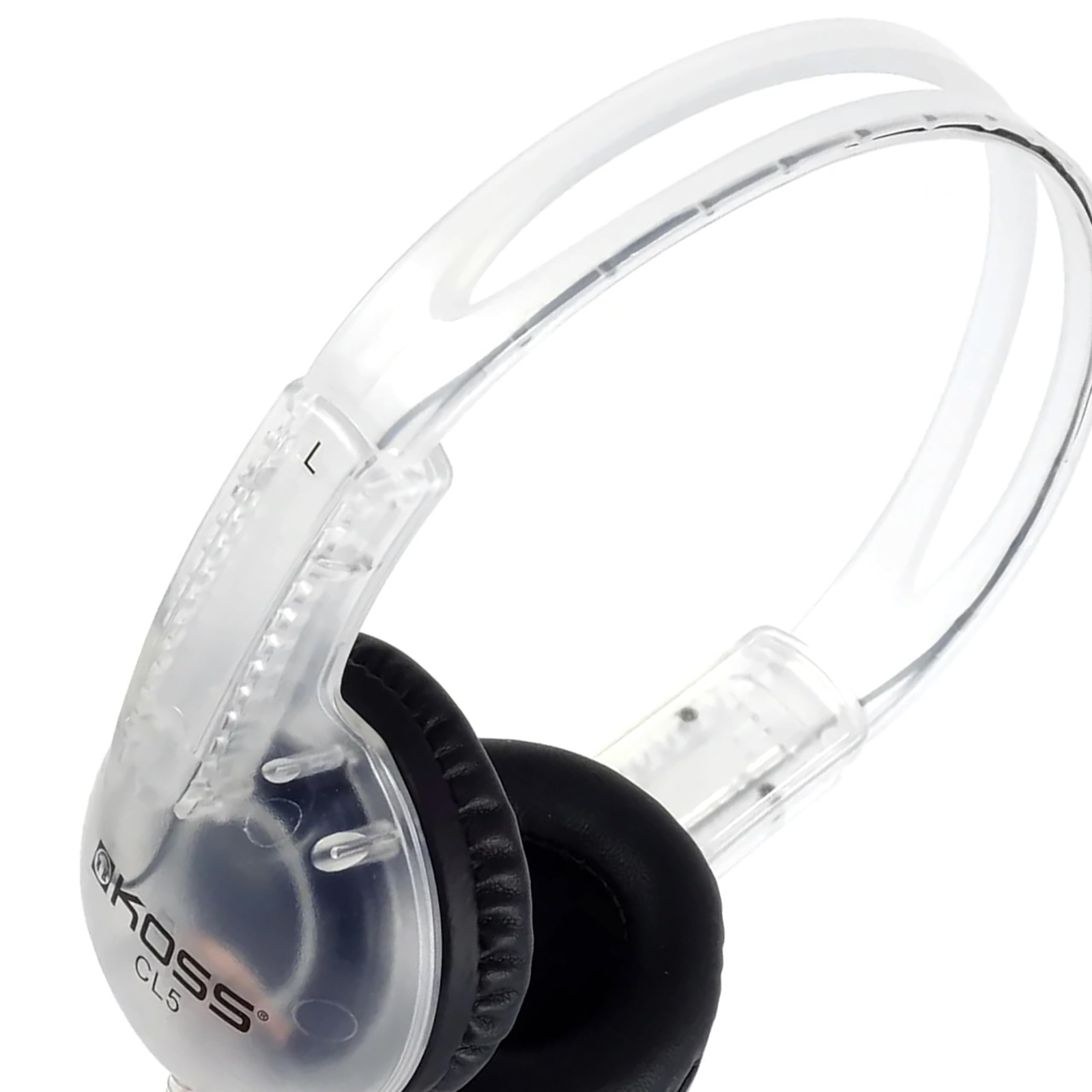 CL5 Portable Headphones (6-Foot Cord) One Size, Clear