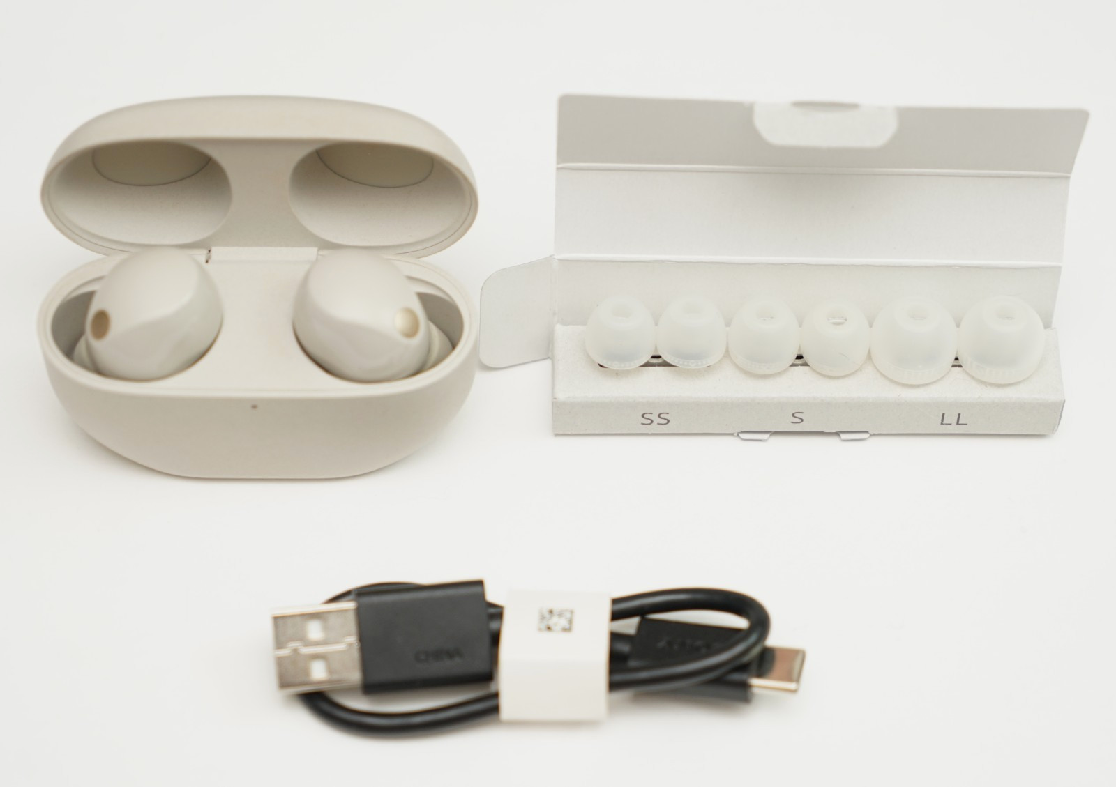 SONY WF-1000XM5/S Headphones Bluetooth Noise Canceling WF-1000XM5 Silver/Beige