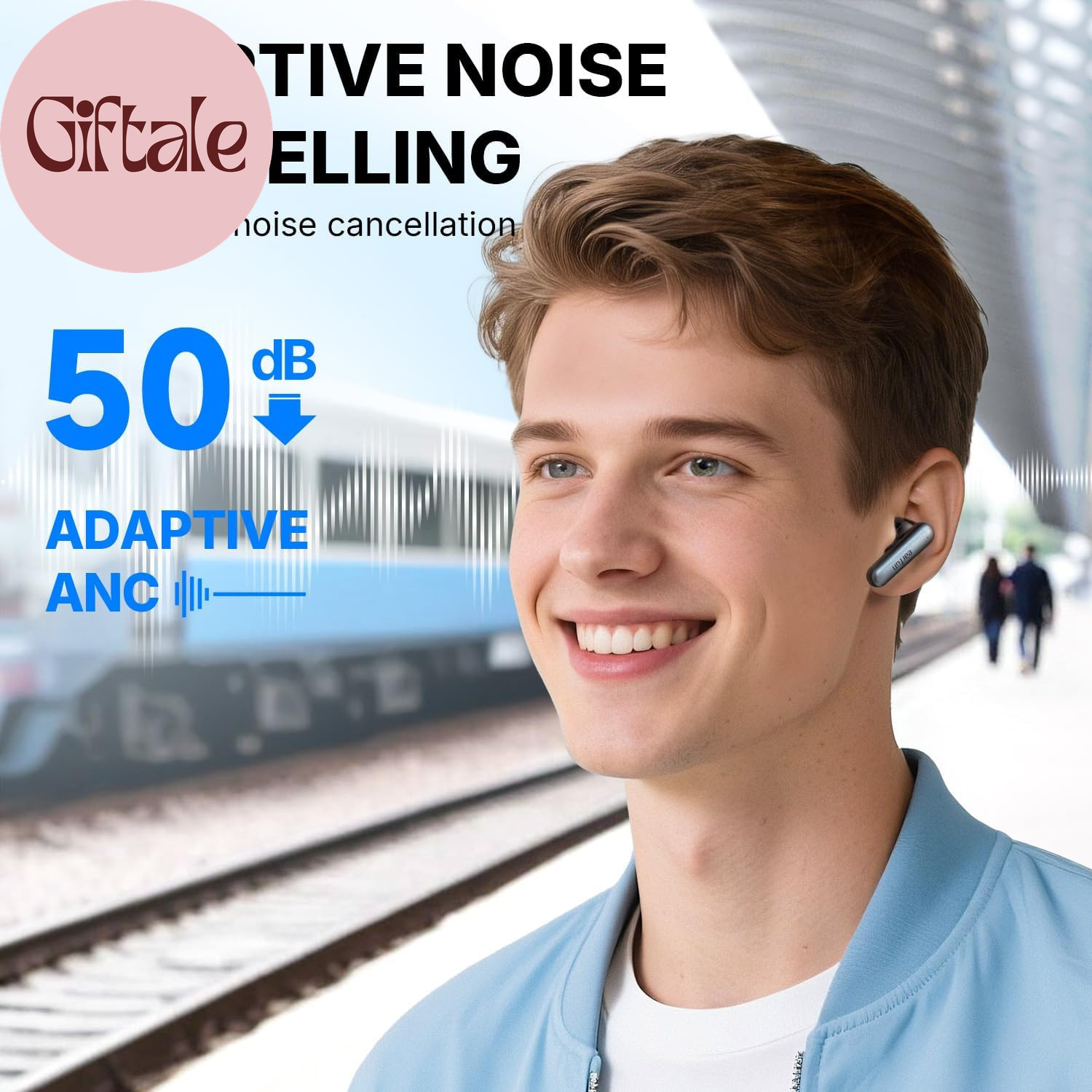 Air Pro 4I Noise Cancelling Wireless Earbuds, Hi-Res Sound with LDAC, 6 Mics AI