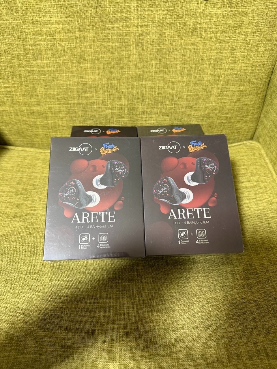 ZiiGaat x Fresh Reviews Arete 1DD+4BA Hybrid IEM In-Ear Monitors Earphones Black