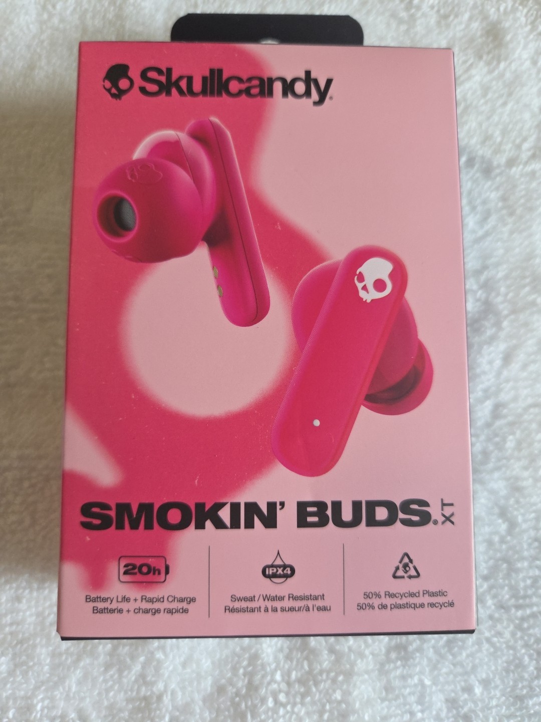 Skullcandy Smokin Buds XT True Wireless PINK Earbuds NEW IN NEVER OPENED BOX