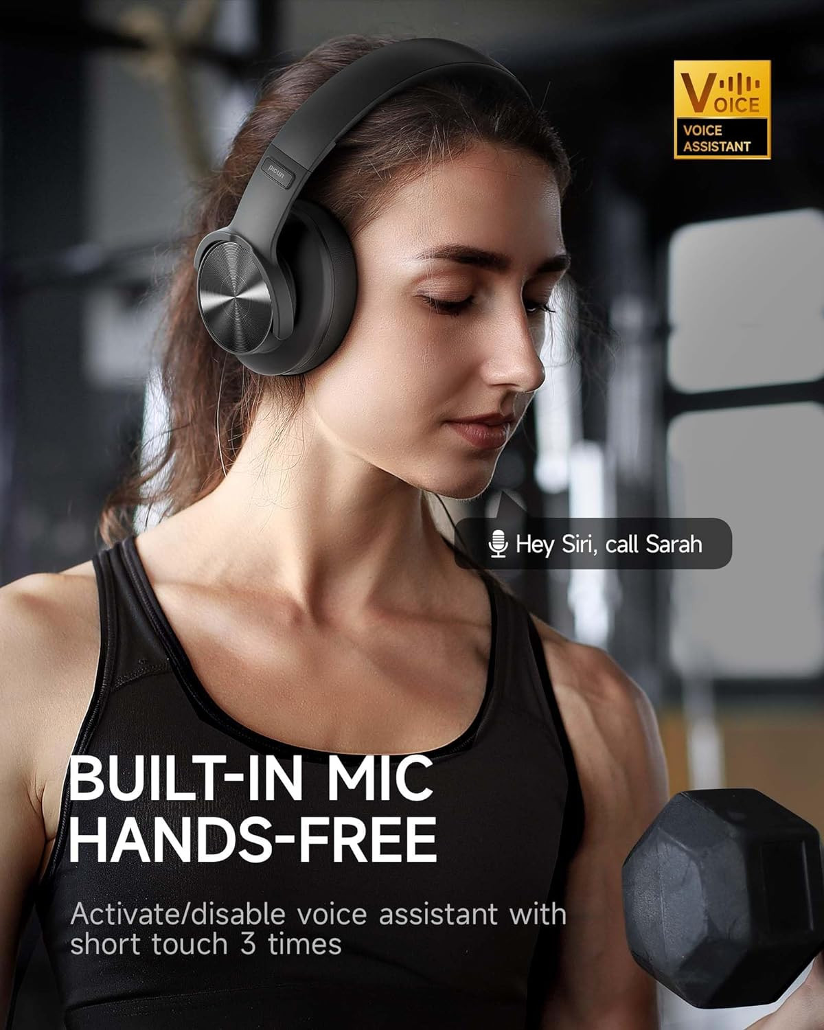 B8 Bluetooth Headphones, 120H Playtime Headphones Wireless Bluetooth with 3 EQ M