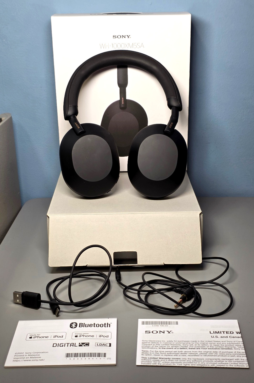 Sony WH-1000XM5 SA Wireless Active Noise-Cancellation Bluetooth Headphones