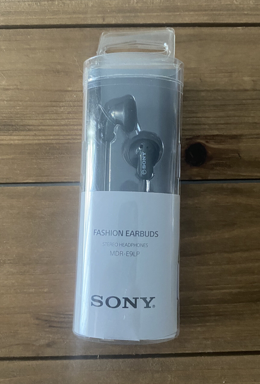 New Sony MDR-E9LP 3.5mm Fashion Earbuds – Black