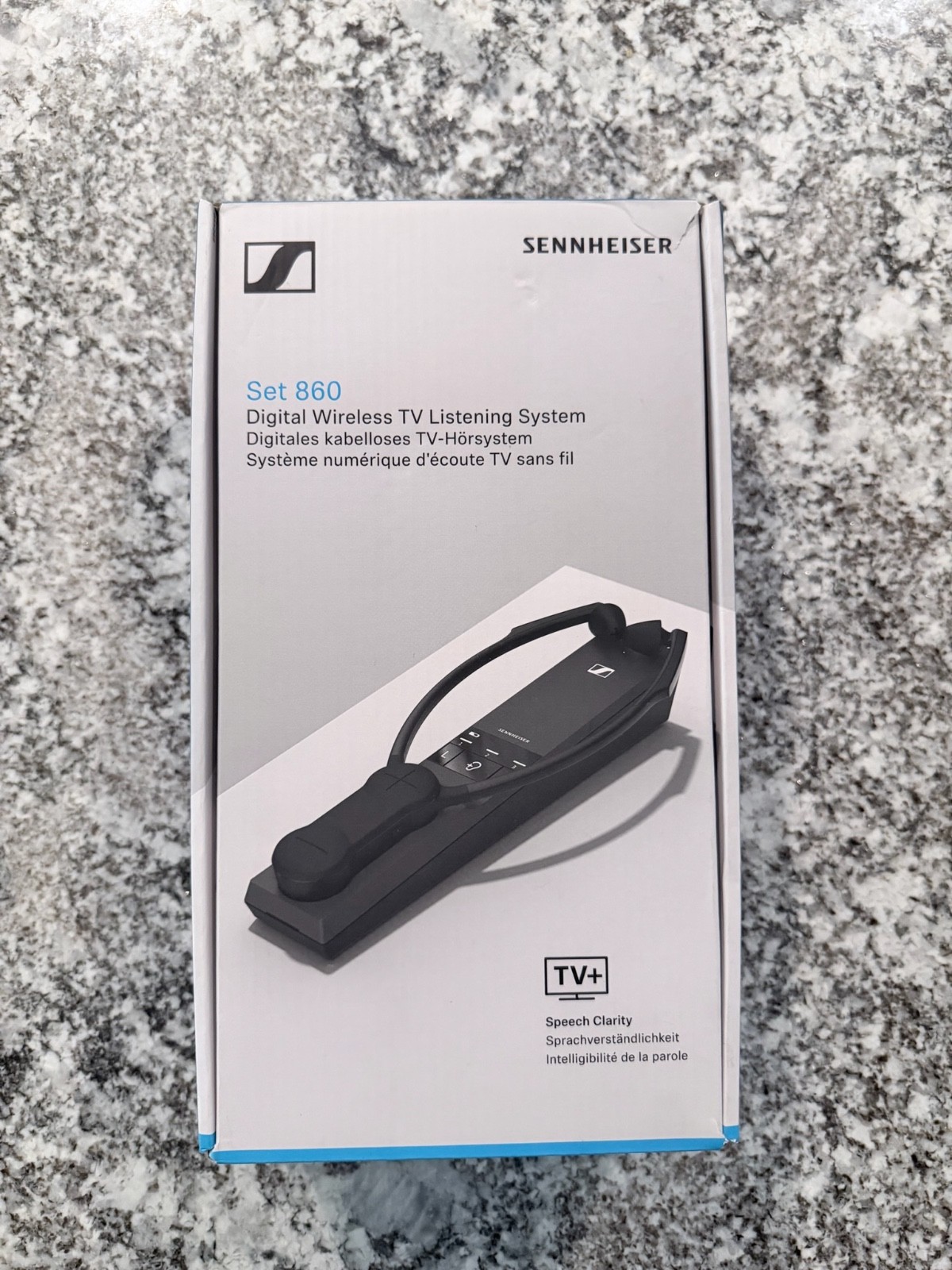 Sennheiser set 860 Digital wireless TV listening system Tested Working