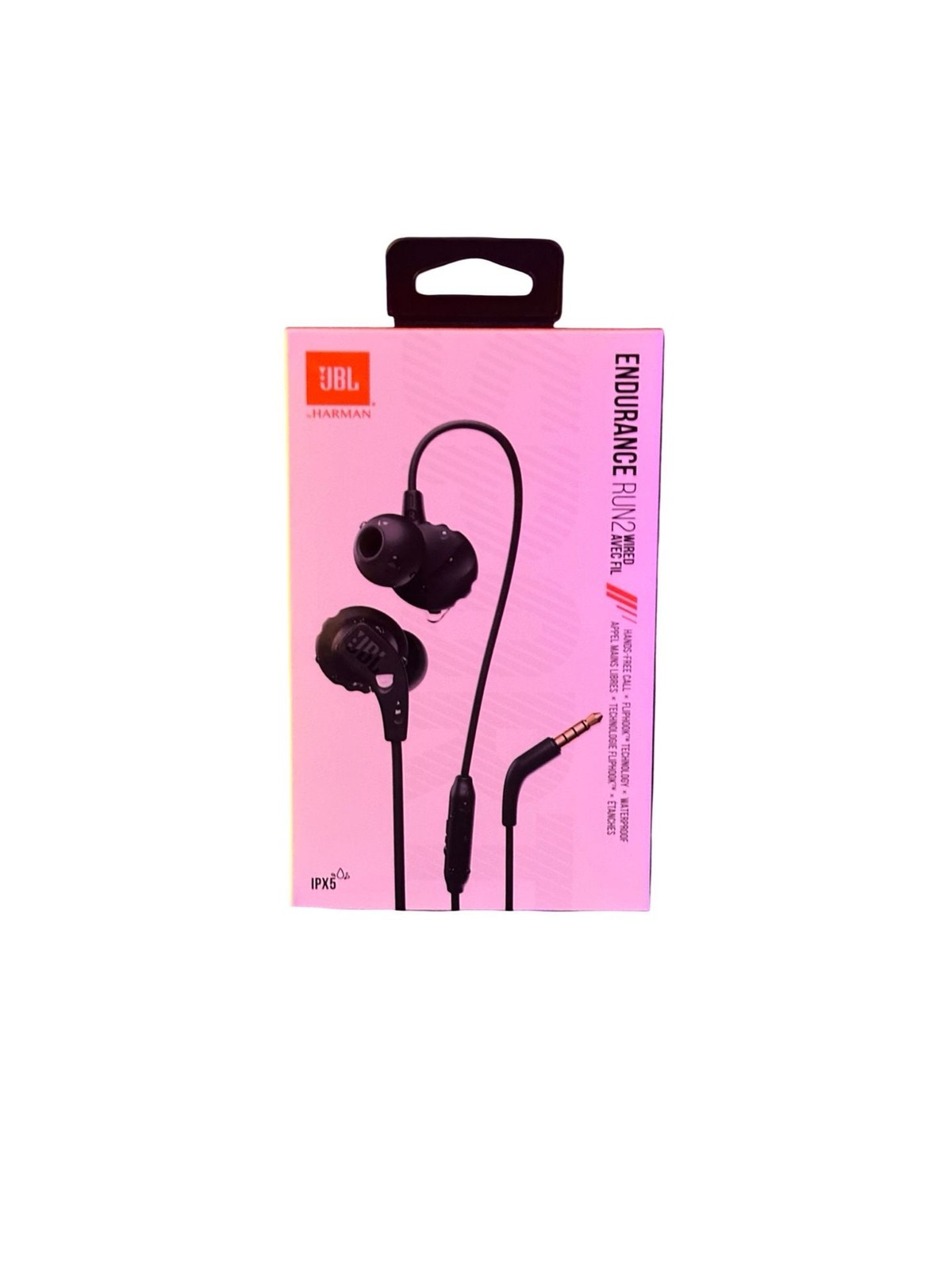 JBL Endurance Run 2 Wired In-Ear Sports Headphones with Pure Bass Sound/Waterpro