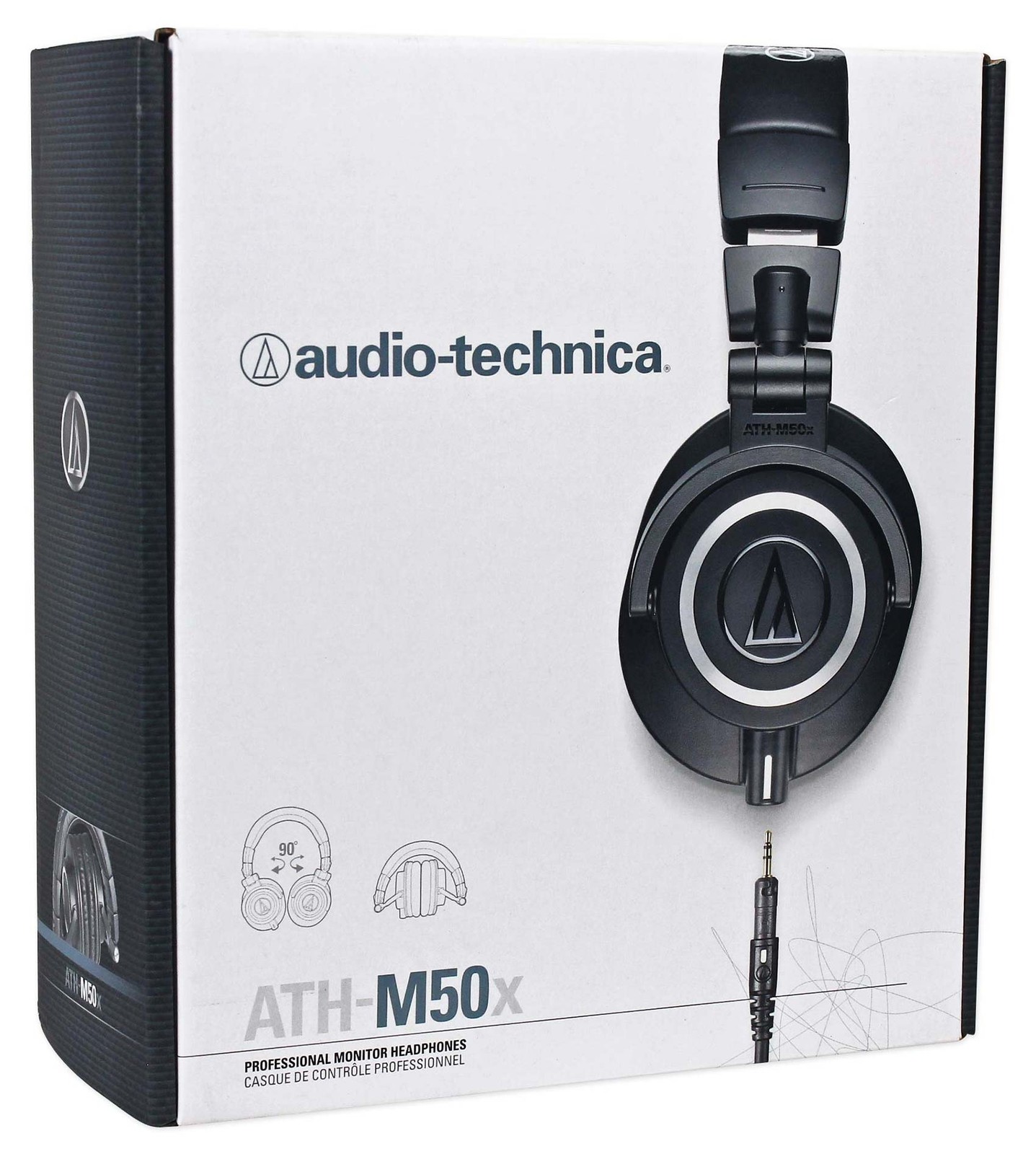 Audio Technica ATH-M50X Over Ear Professional Studio Headphones W/ Case
