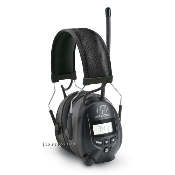 WALKERS GAME EAR GWP-RDOM DIGITAL AM FM RADIO HEARING PROTECTION SHOOTING MUFF
