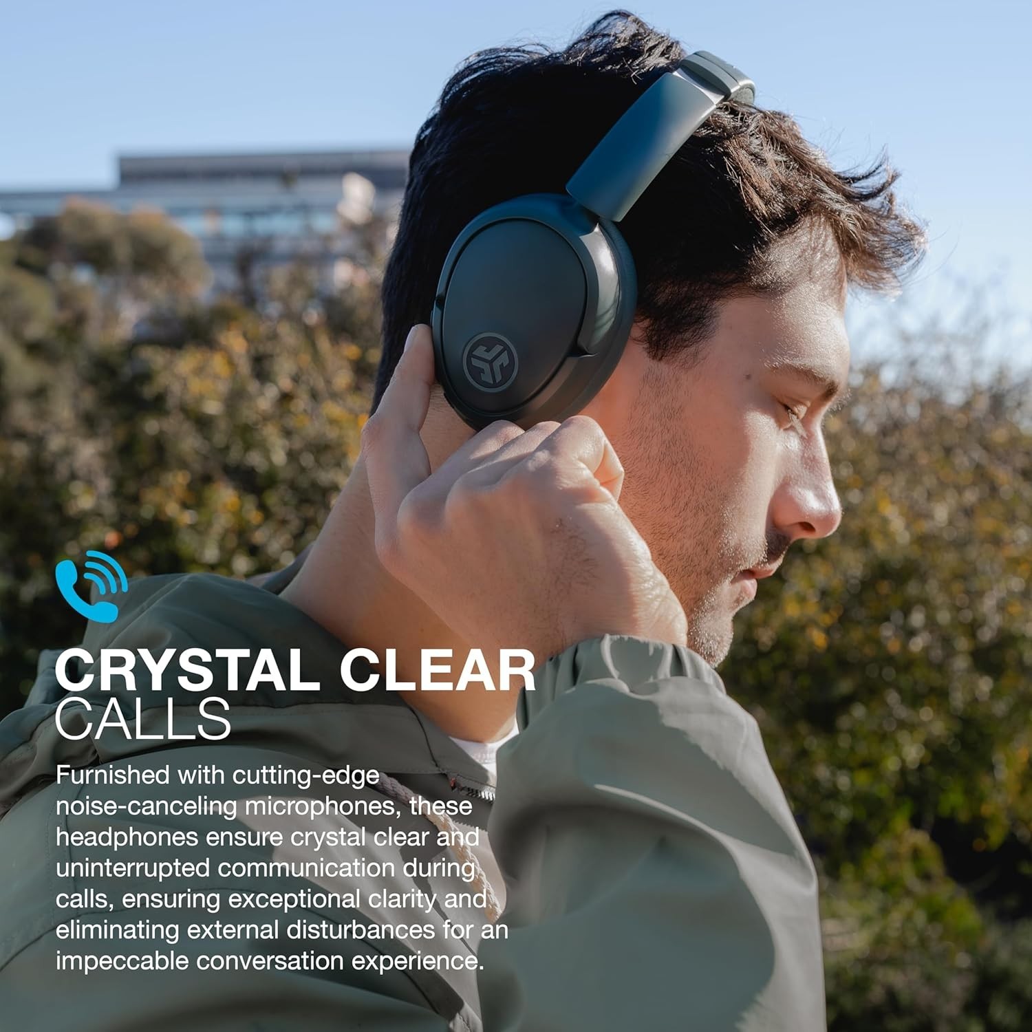 JBuds Lux ANC, Over Ear Headphones, Active Noise Cancelling, Bluetooth, Spati…