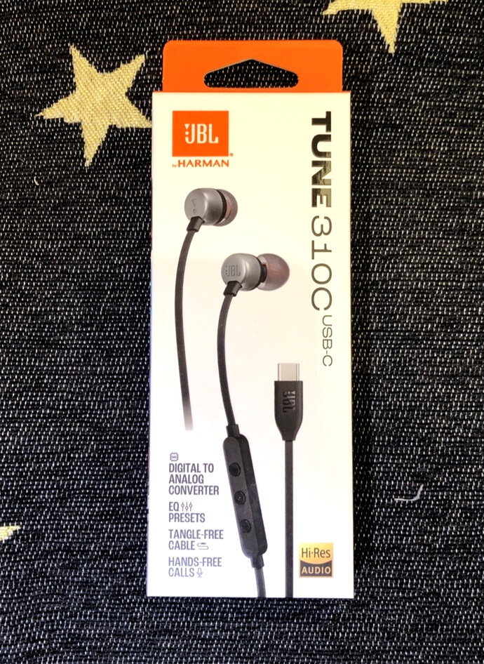 New JBL Tune 310C USB-C In-Ear Wired Headphones T310C Type-C w/Remote & MIC