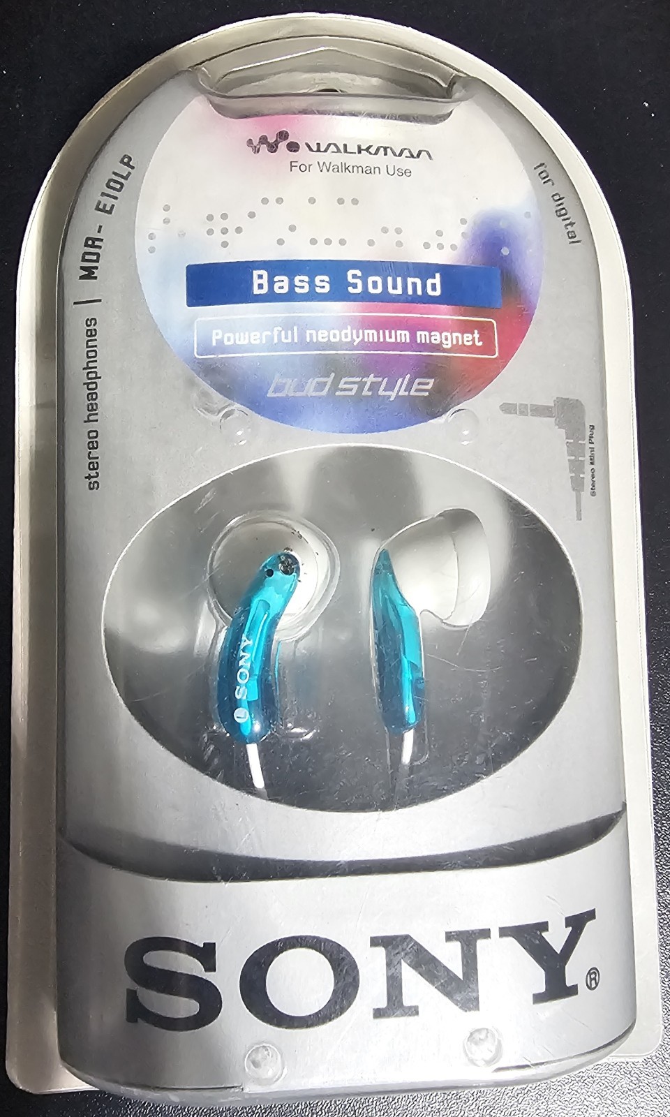 Sony MDR-E10LP In-Ear Stereo Headphone -MDRE10LP Blue ” New in Sealed Pack “