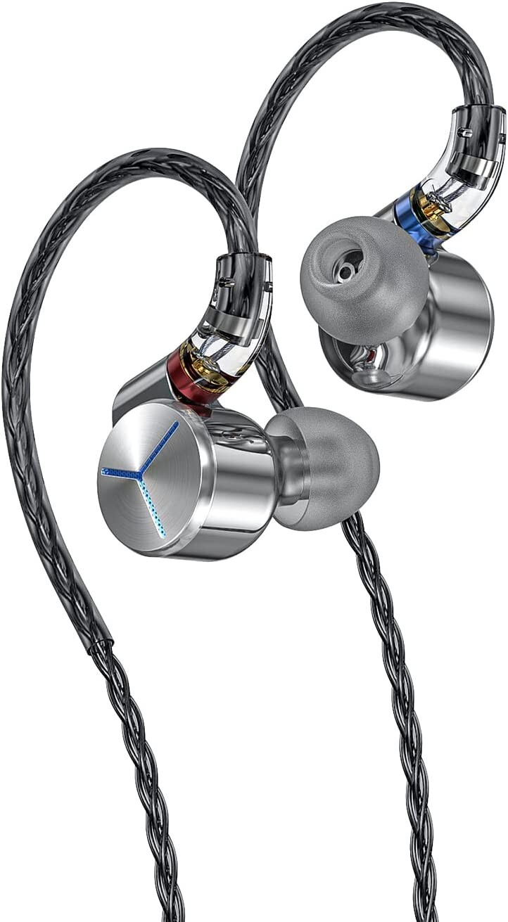FiiO FA7S Headphone Earphones Wired 6BA High Resolution in-Ear Earbuds (Silver)