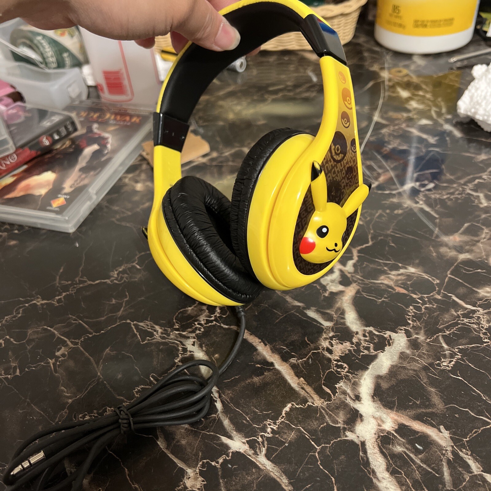 Pokemon iHome PK140 Kid Designs Pikachu Headphones 2018 Nintendo CLEANED & TEST