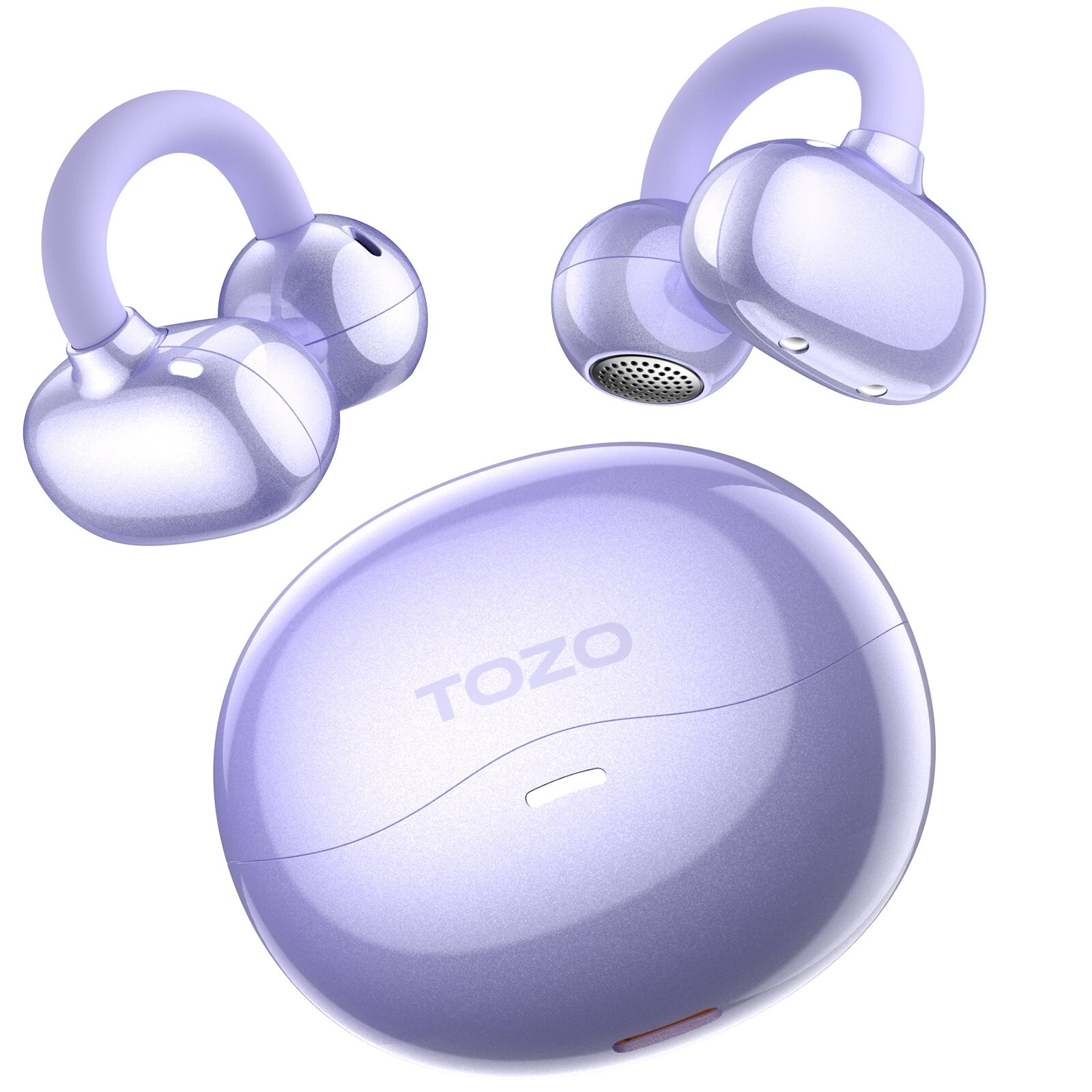 TOZO Bluetooth Wireless Earbuds Clip on Open Ear Listen in Comfort Headphones