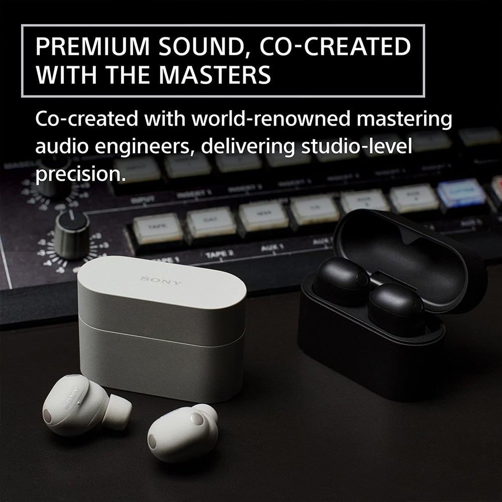 Sony The Best Truly Wireless Noise Cancelling Earbud Silver+1 Yr Warranty Bundle