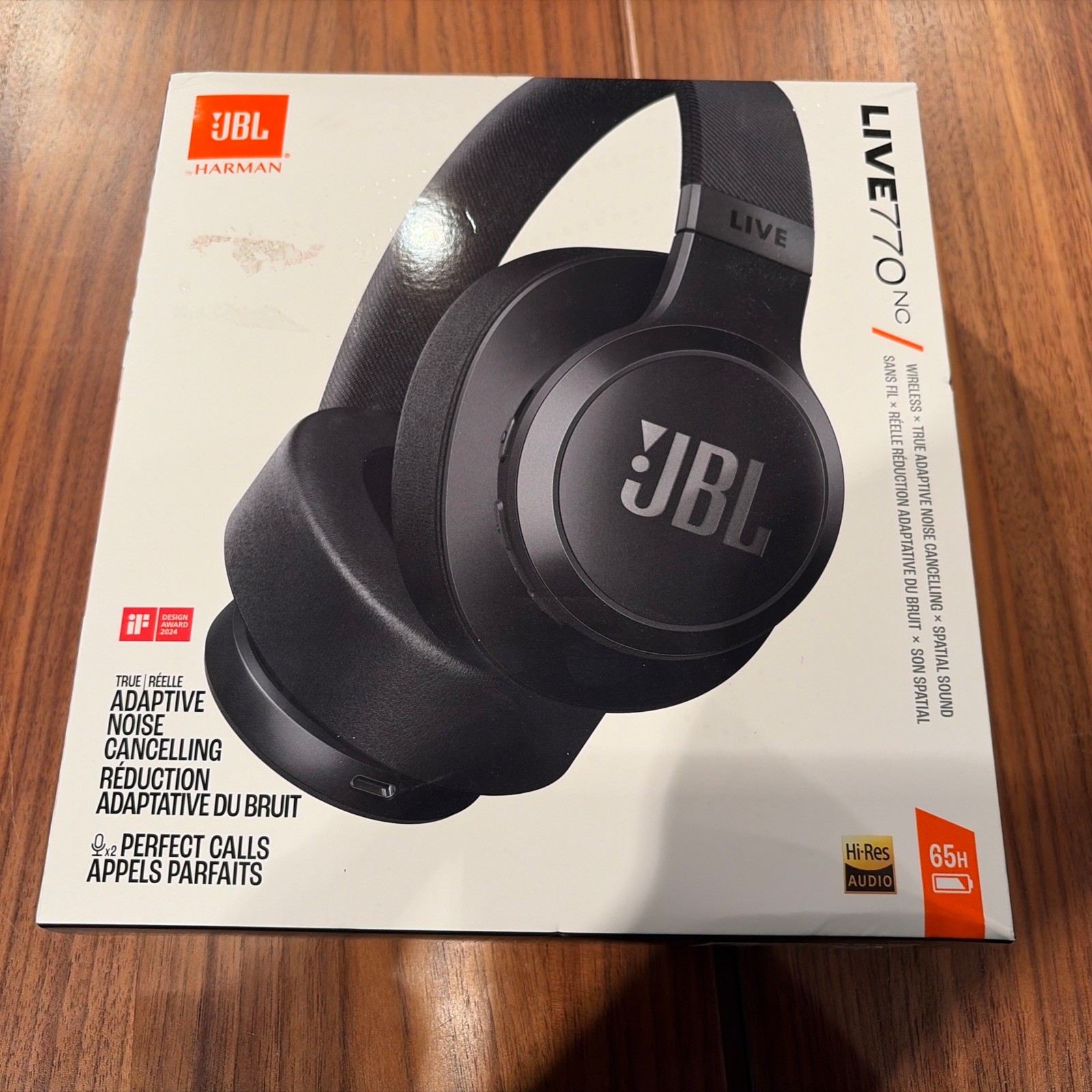 JBL 770 NC Live Over the Ear Headphones – Black New Unopened