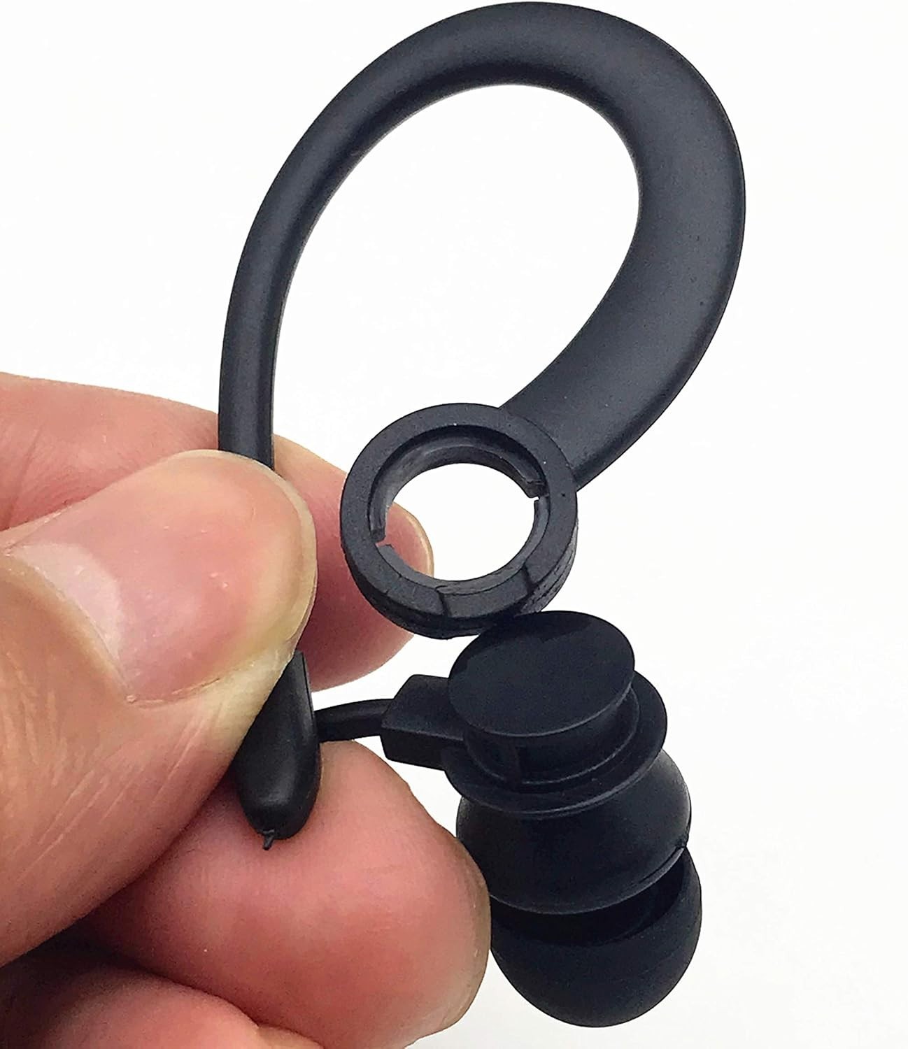 Single Side Earphone In-Ear Stereo to Mono Earbuds,3.5Mm Plug Ear Hook Earpiece