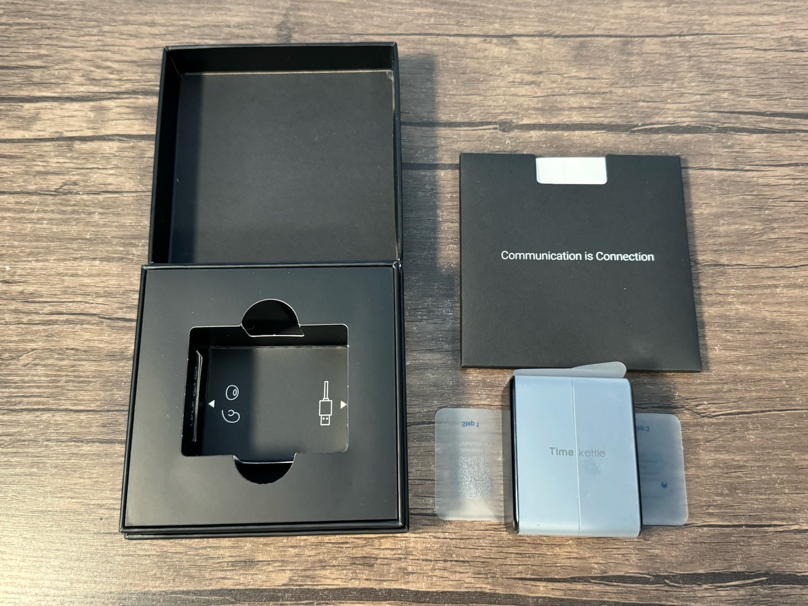 TIMEKETTLE W4 AI Interpreter Wireless Earbuds Midnight Blue NEW OPEN BOX