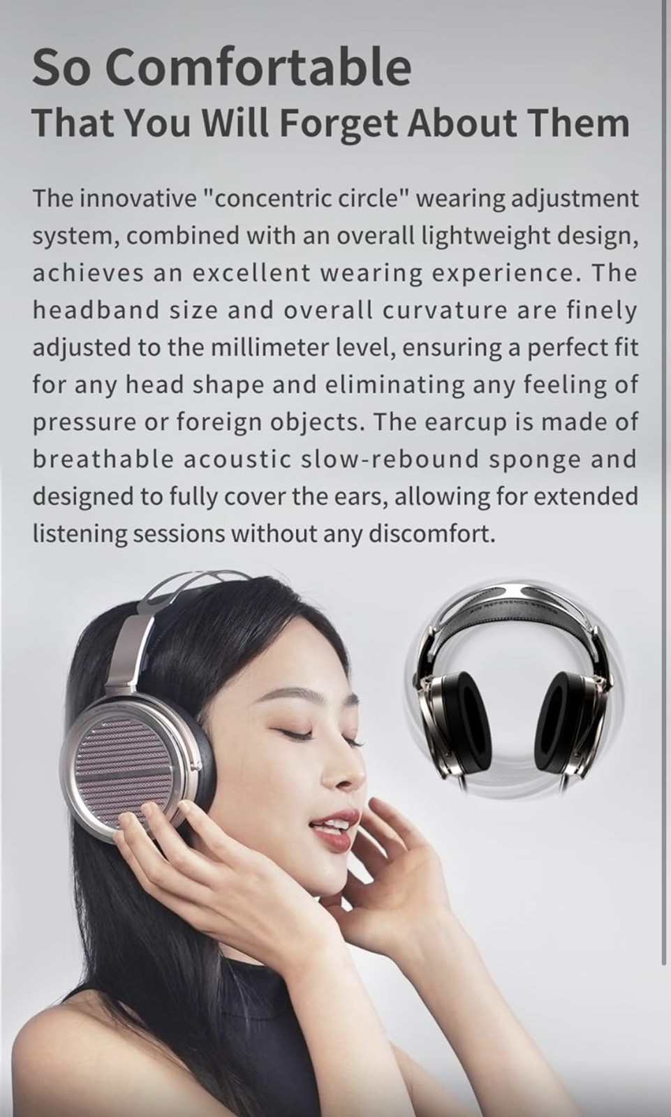 Aune AR5000 Full-Size Open-Back Headphones — Champagne Gold