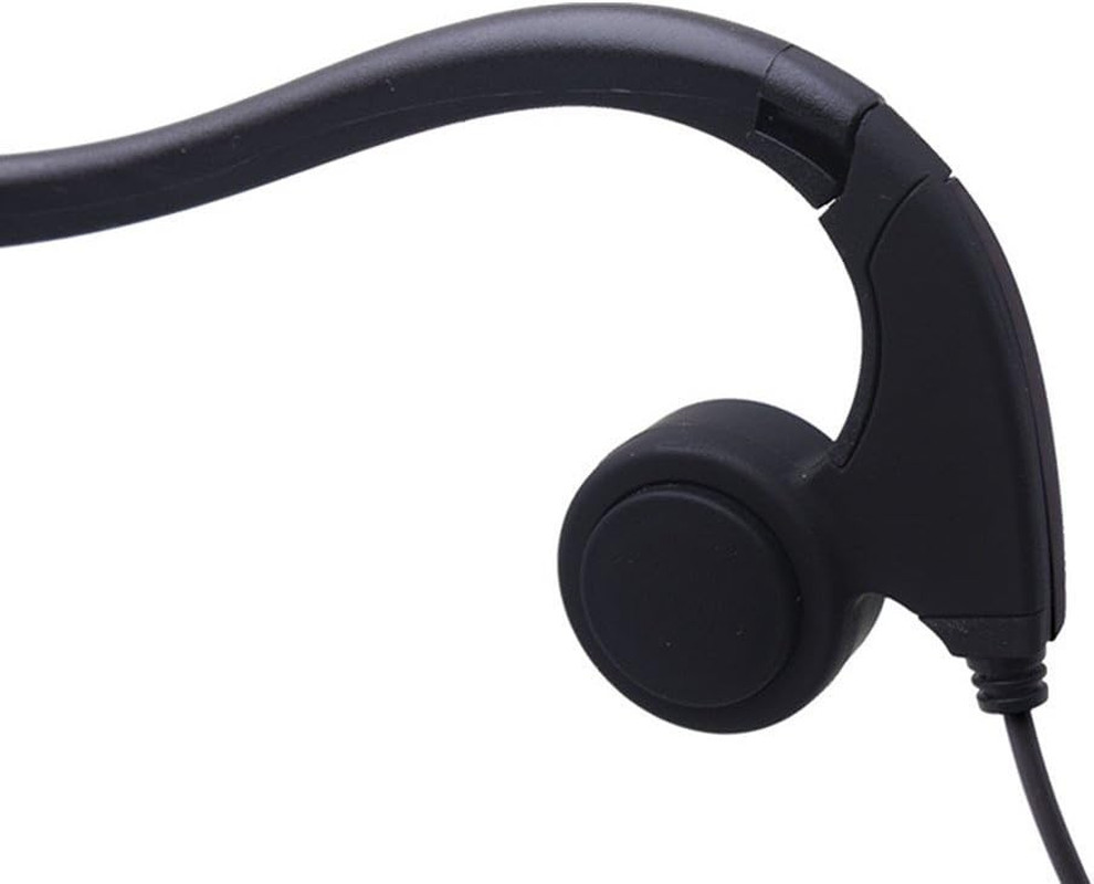 Bone Conduction Wired Headphones with Noise Cancelling Mic 3.5Mm Connector Sweat