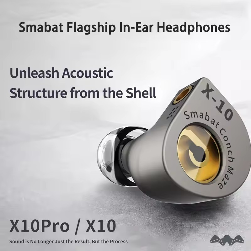 Smabat X10/ X10 PRO 10mm Planar Driver IEMs In Ear Monitor Hifi Earphone Ear