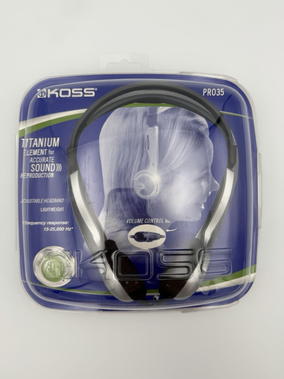 NEW SEALED Koss PRO35 Titanium Portable Headphones with Volume Control PRO 35