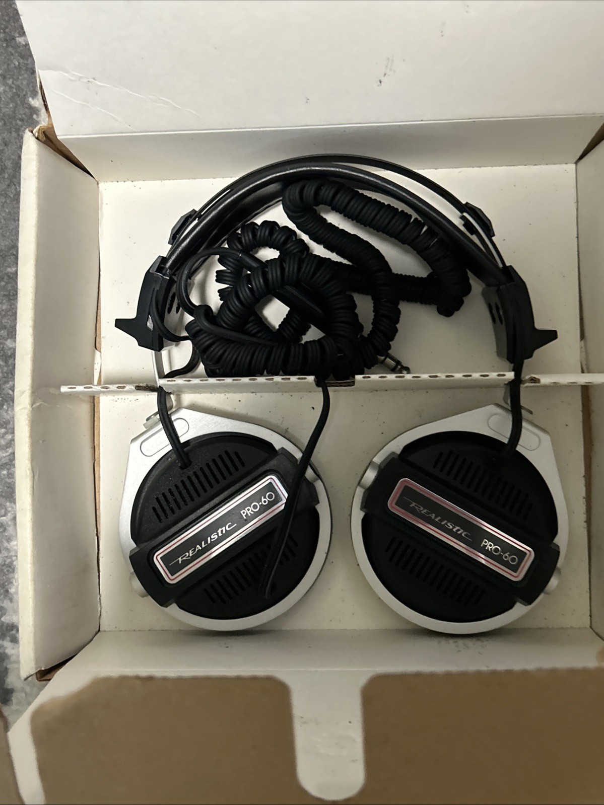 Realistic Pro-60 Stereo Headphones NO Foam Cushions