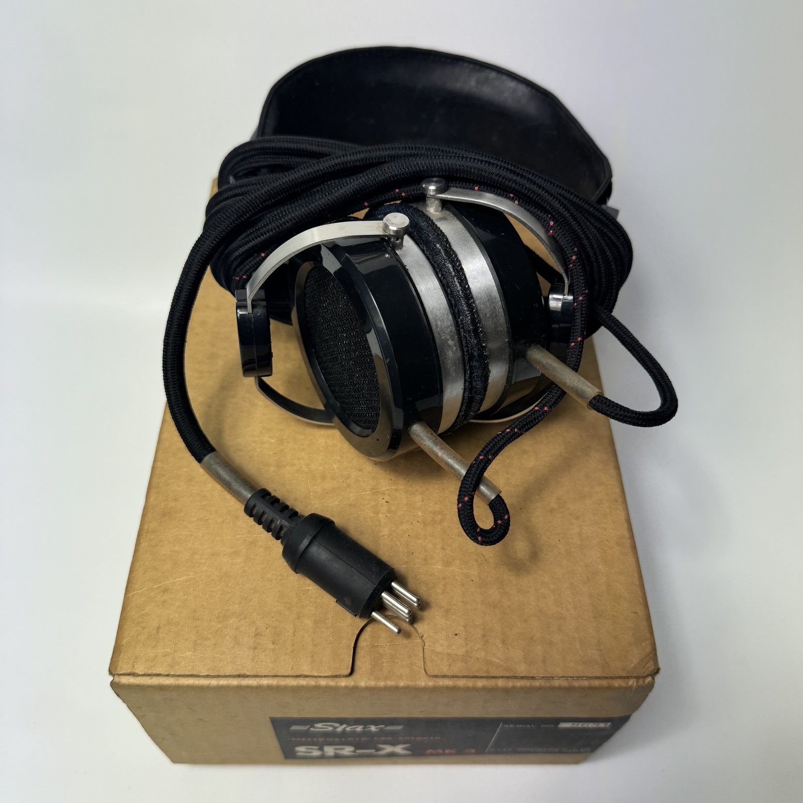 Stax SR-X Mark 3 Vintage Electrostatic Ear Speaker Headphones Japan w/ Box