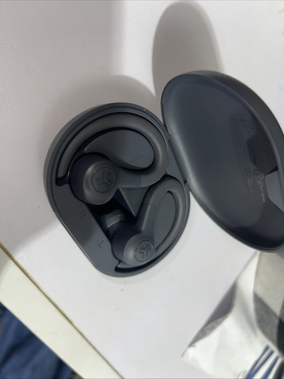 JLab Go Air Sport True Wireless Bluetooth Earbuds with Charging Case – Black
