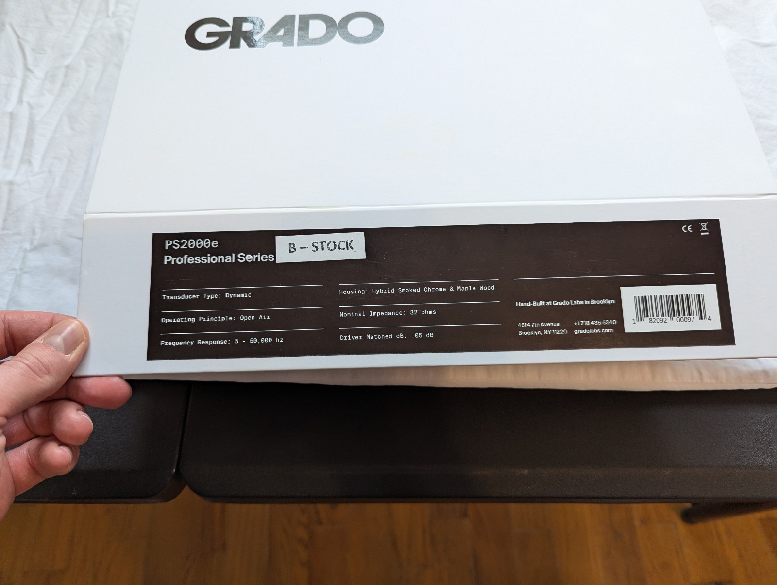 Grado Labs PS2000e Open Back Audiophile Headphones B-Stock