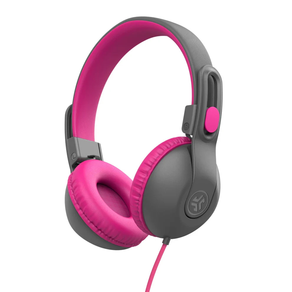 JLab JBuddies Studio 2 Kids On-Ear PINK Kids Wired Headphones w/ Mic NEW !!!
