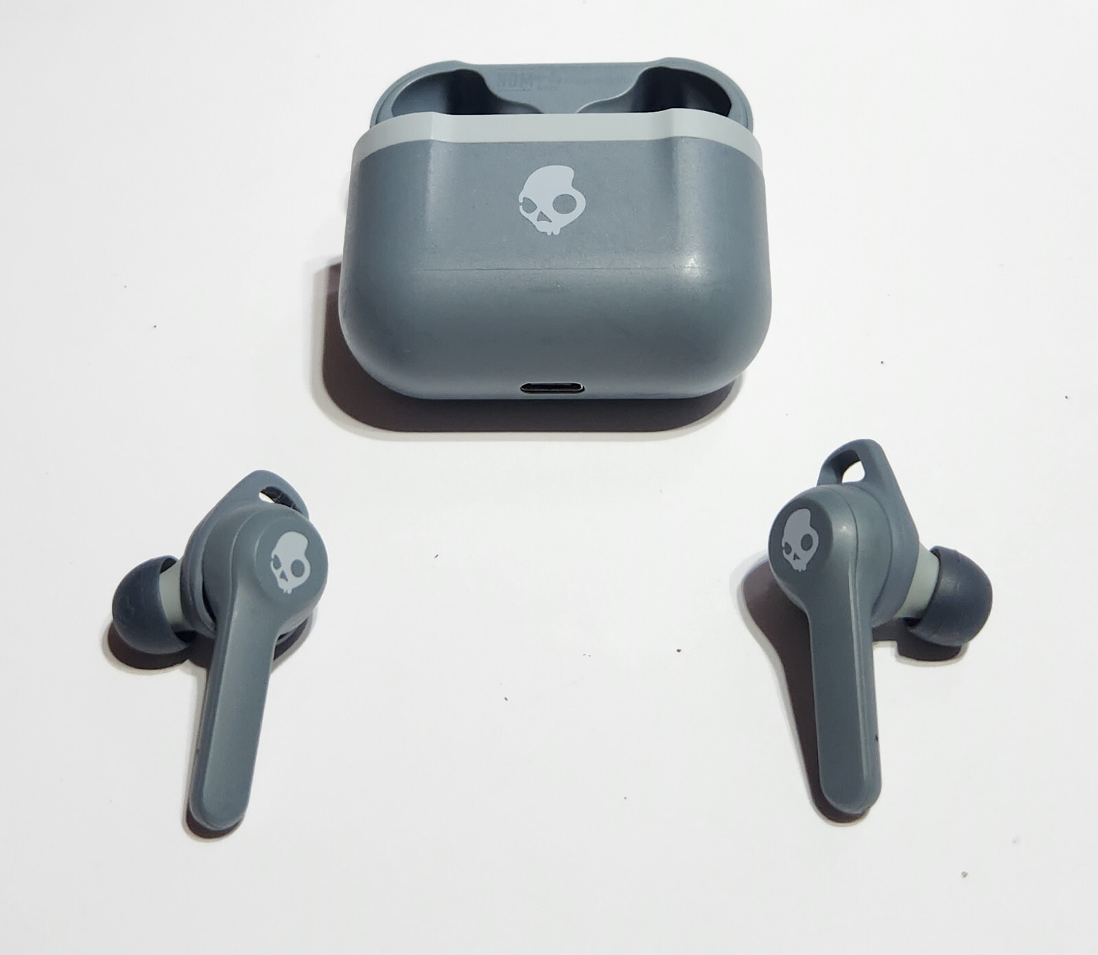 OEM Gray Skullcandy INDY EVO True Wireless Headphones with Case S2IVW with WINGS