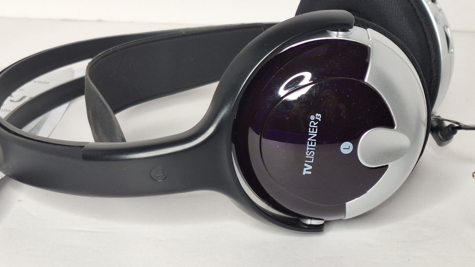 Unisar TV Listener J3 TV920 Headband Wireless Headphones NO Power Cord