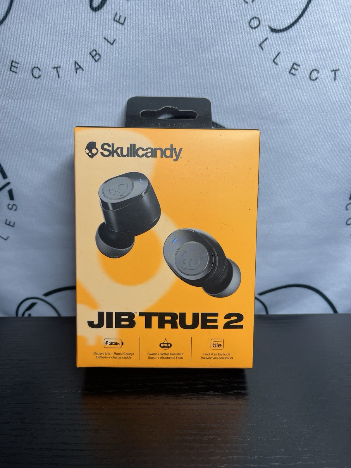 Skullcandy Jib True 2 Bluetooth In-Ear Earbuds Black Water-Resistant Tile