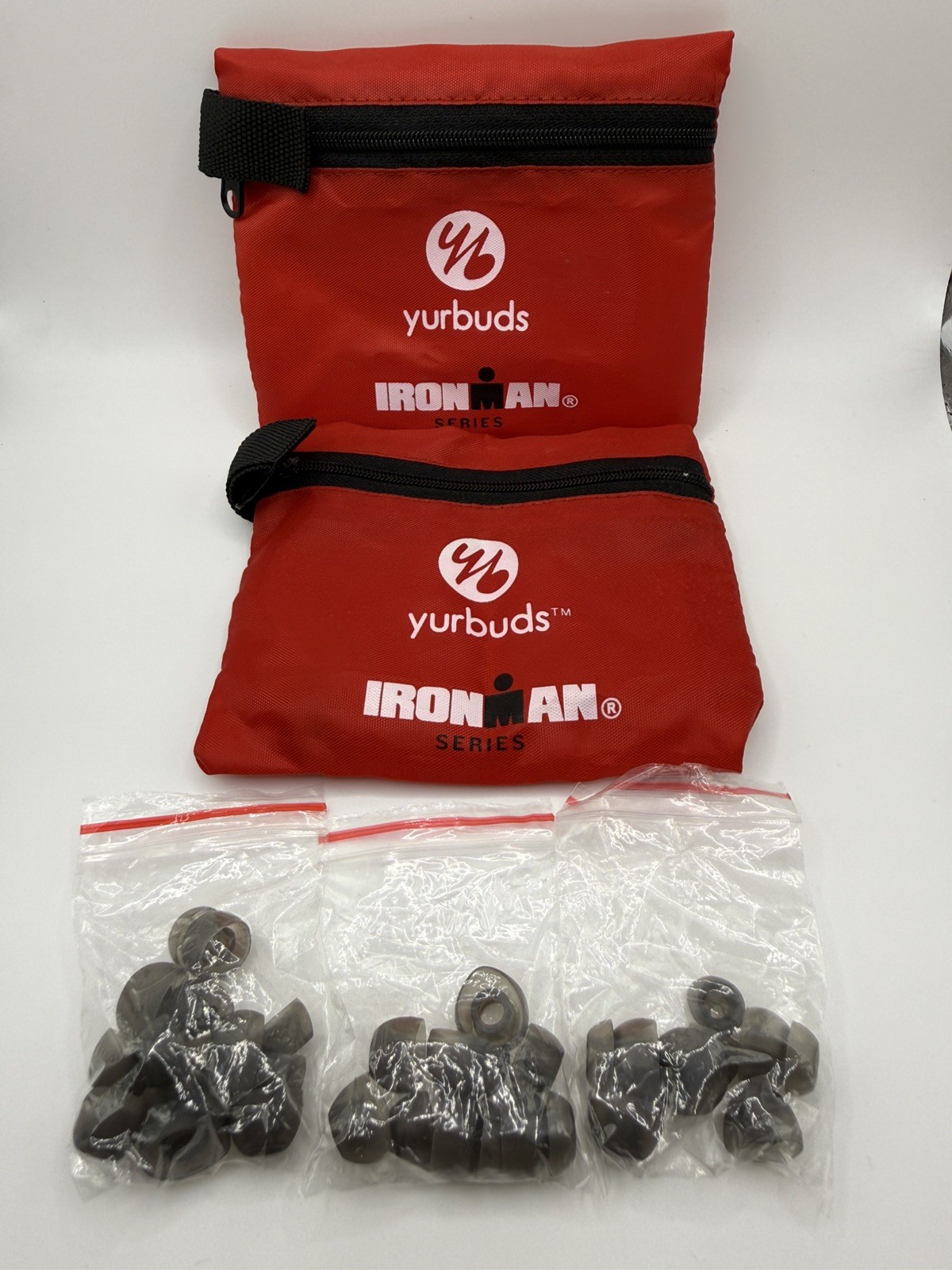 IronMan Series Yurbuds-4 Earbud Covers-2xR/L Sets With Zip Bag*No Headphones*