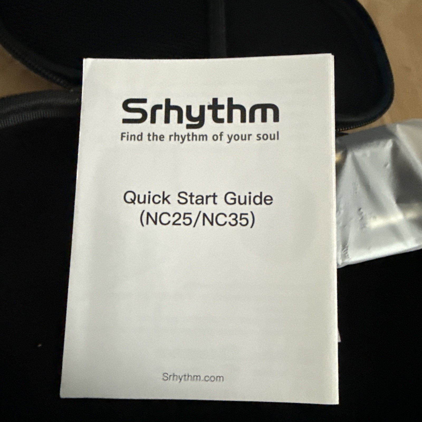Srhythm NC25 NiceComfort 25 – Foldable Lightweight ANC Headphones Gray NIB