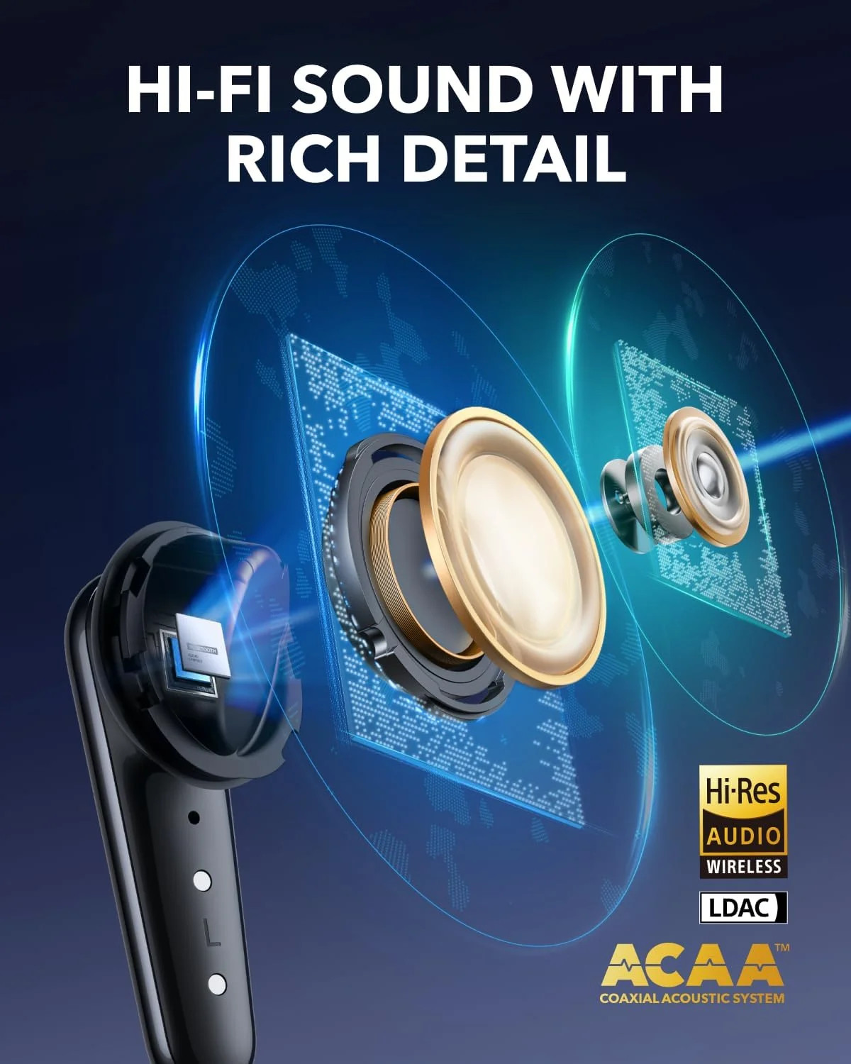 Liberty 4 Pro by , Noise Cancelling Wireless Earbuds, Black