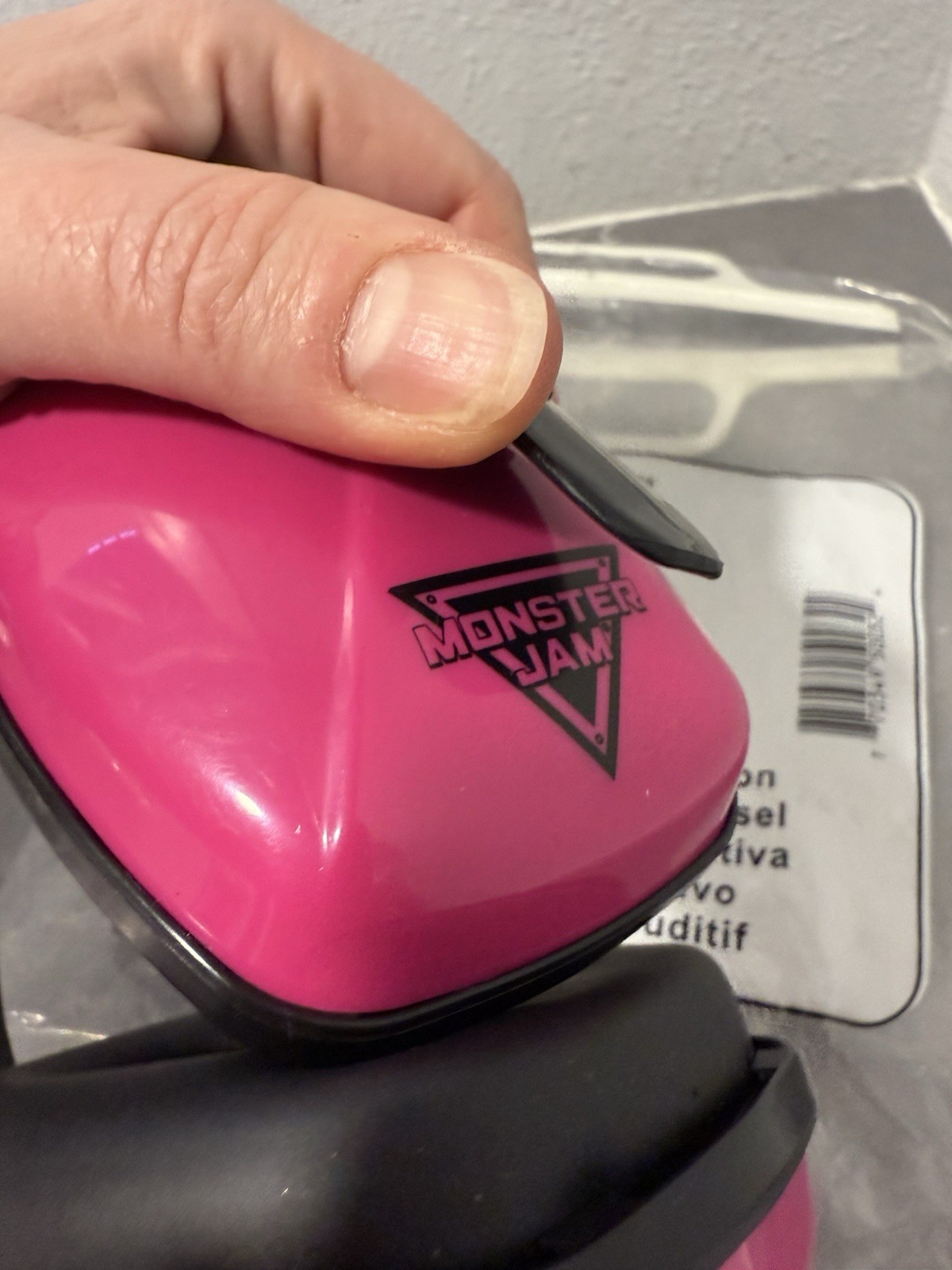 MONSTER JAM Hot Pink Noise Canceling Headphones Muffs One Size Adjustable