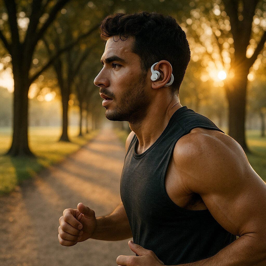 K18 Open-Ear Sport Headphones Wireless Bluetooth Earbuds Ear-Hook