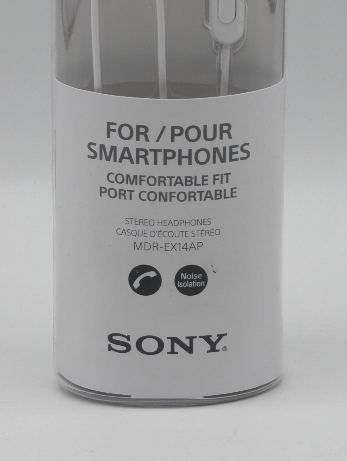 Sony MDR-EX14AP Wired Stereo Headphones Earbuds Comfortable Fit White New