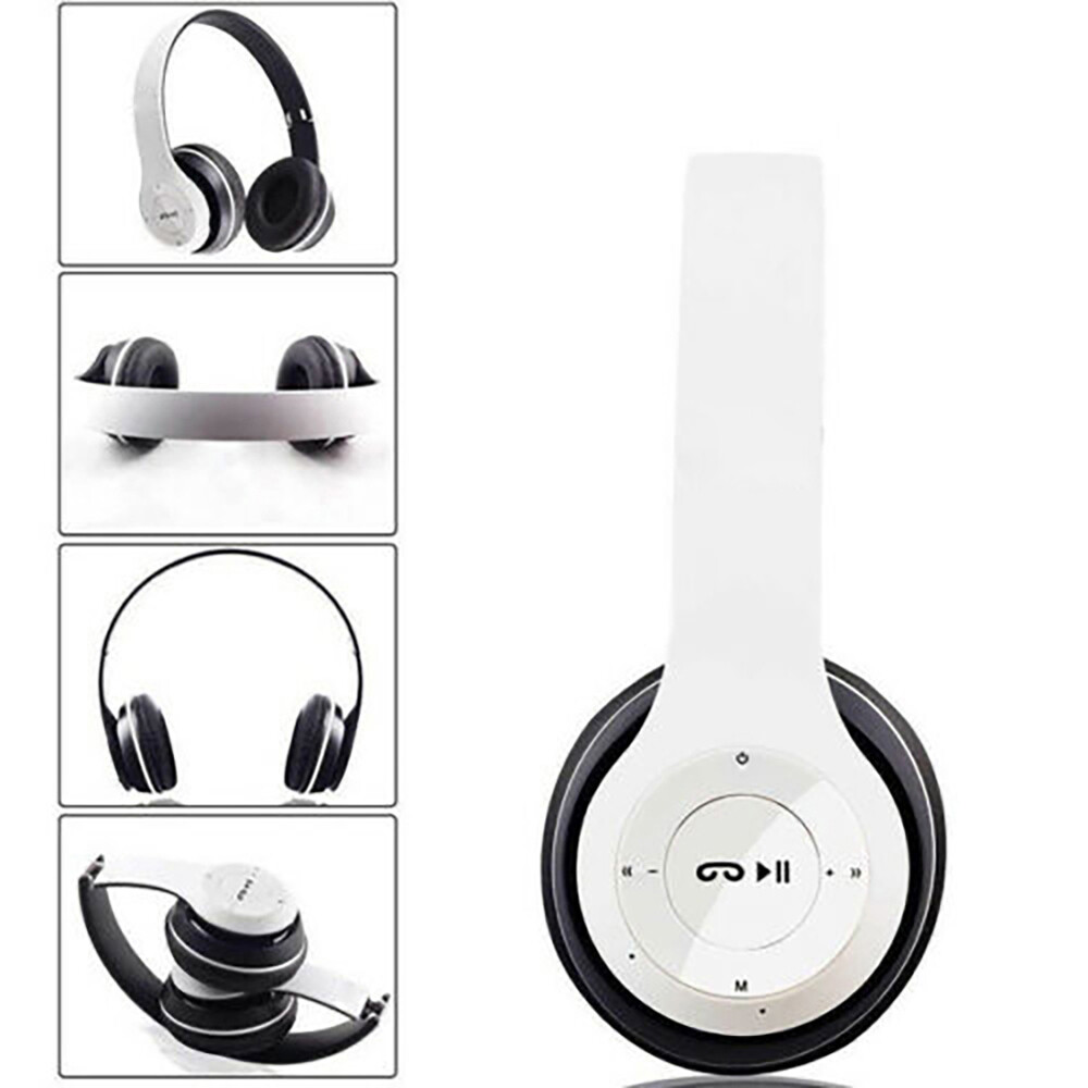Wireless Headphones Headsets Super Bass Bluetooth Foldable Stereo Earphones Mic