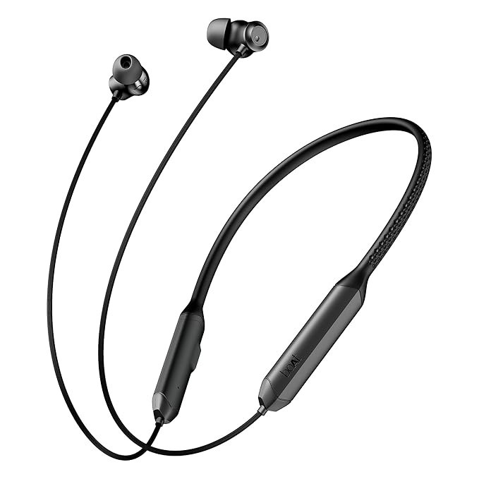 Boat Rockerz Prime 255Z, Spatial Audio Tech, Dual Pair, 50H Battery Onyx Black