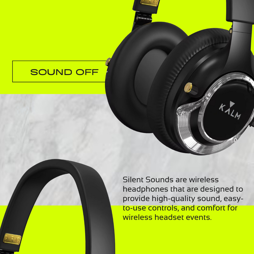 Silent Disco System Bundle w/Headphones & Transmitter – Party Event Fitness