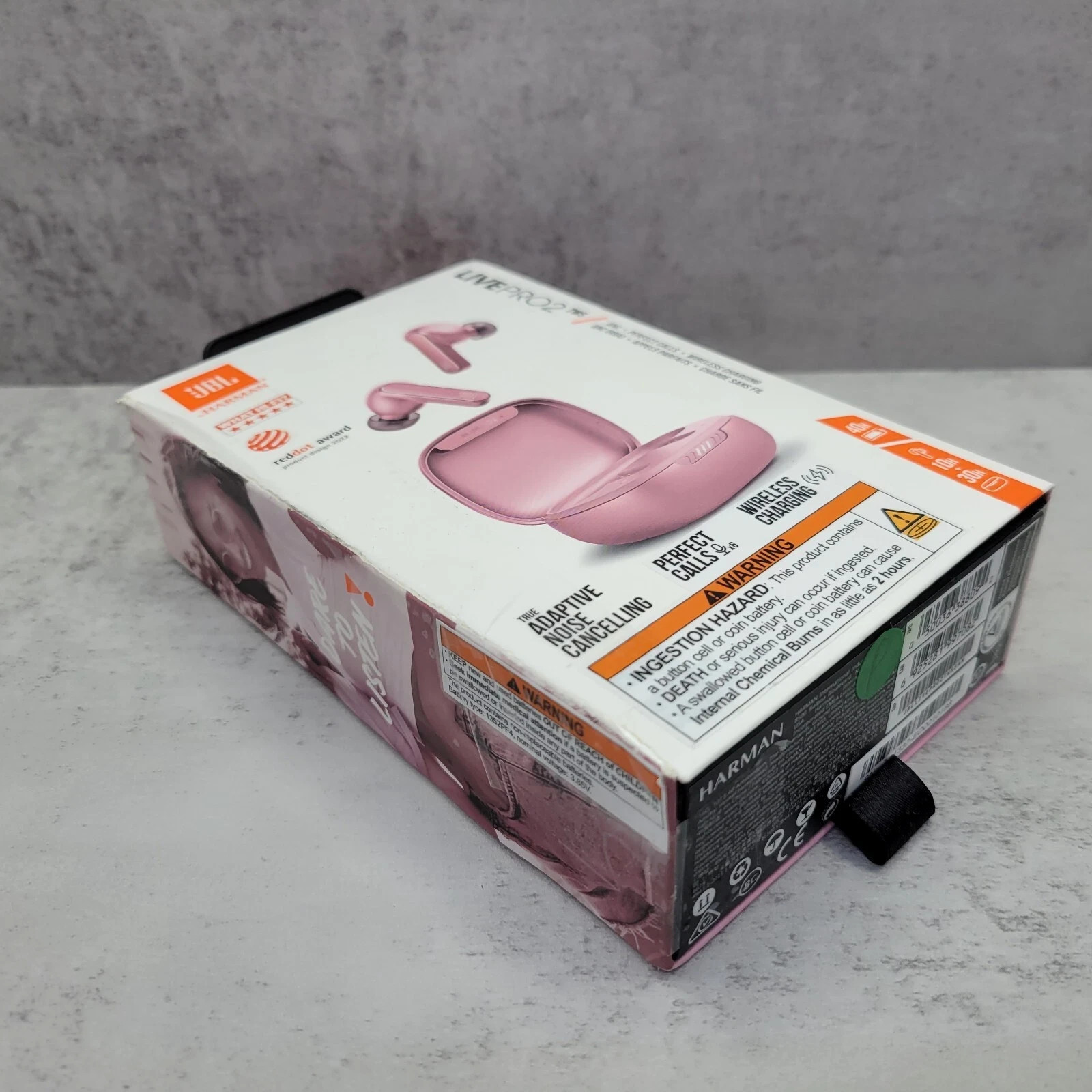 JBL Harman Live Pro2 TWS Wireless Bluetooth Adaptive Noise Cancelling -Rose Pink