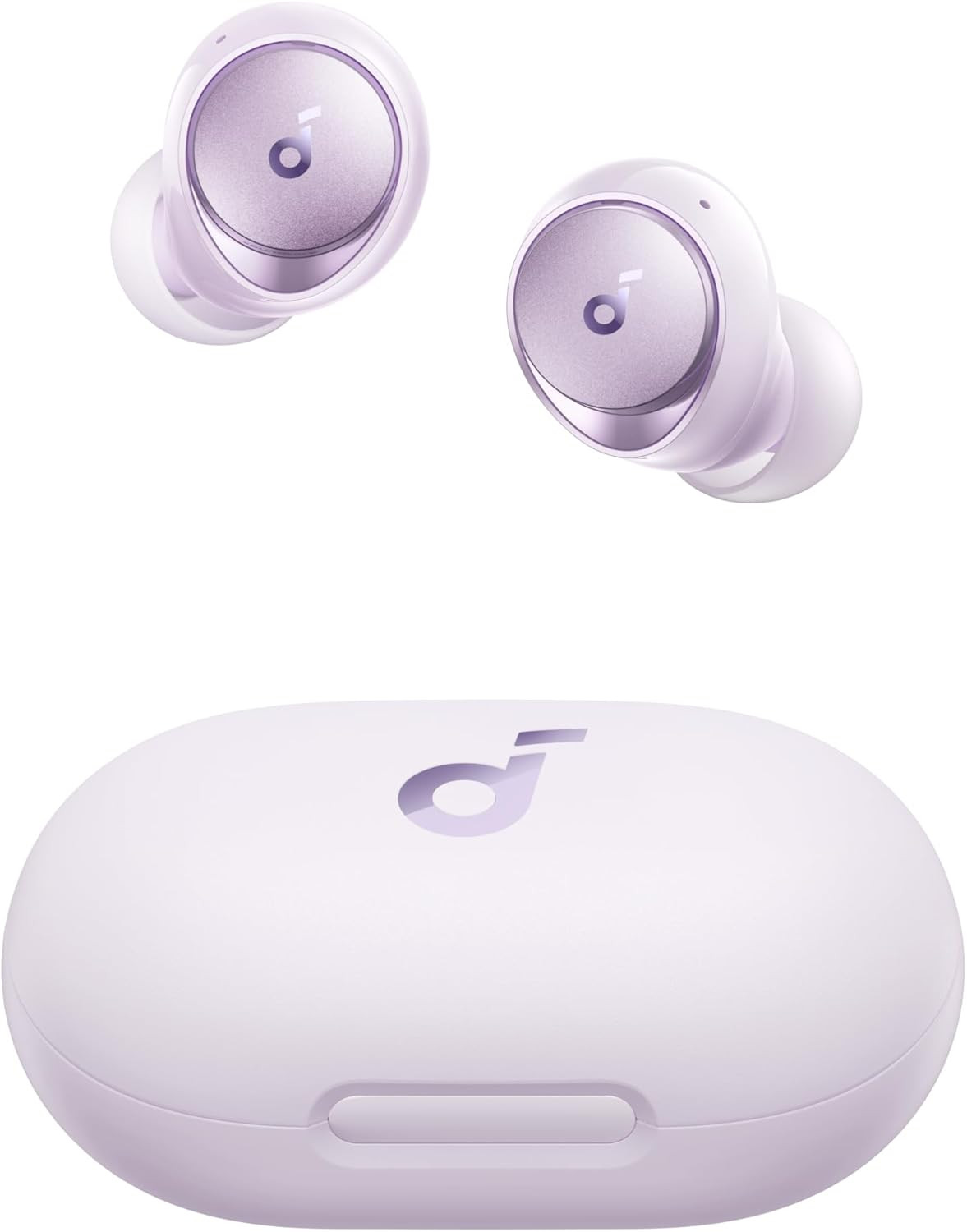 by Anker Space A40 Auto-Adjustable Active Noise Cancelling Wireless Earbuds, Red