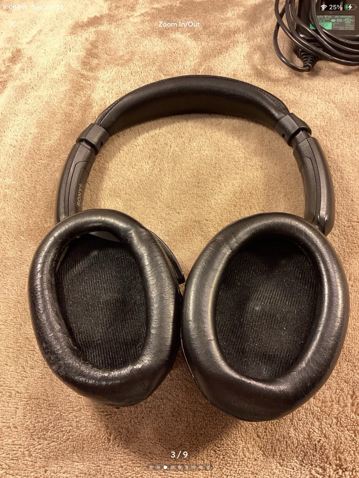 Sony MDR-NC500D Digital NC Noise Cancelling Headphones WORKING CONDITION (E1)