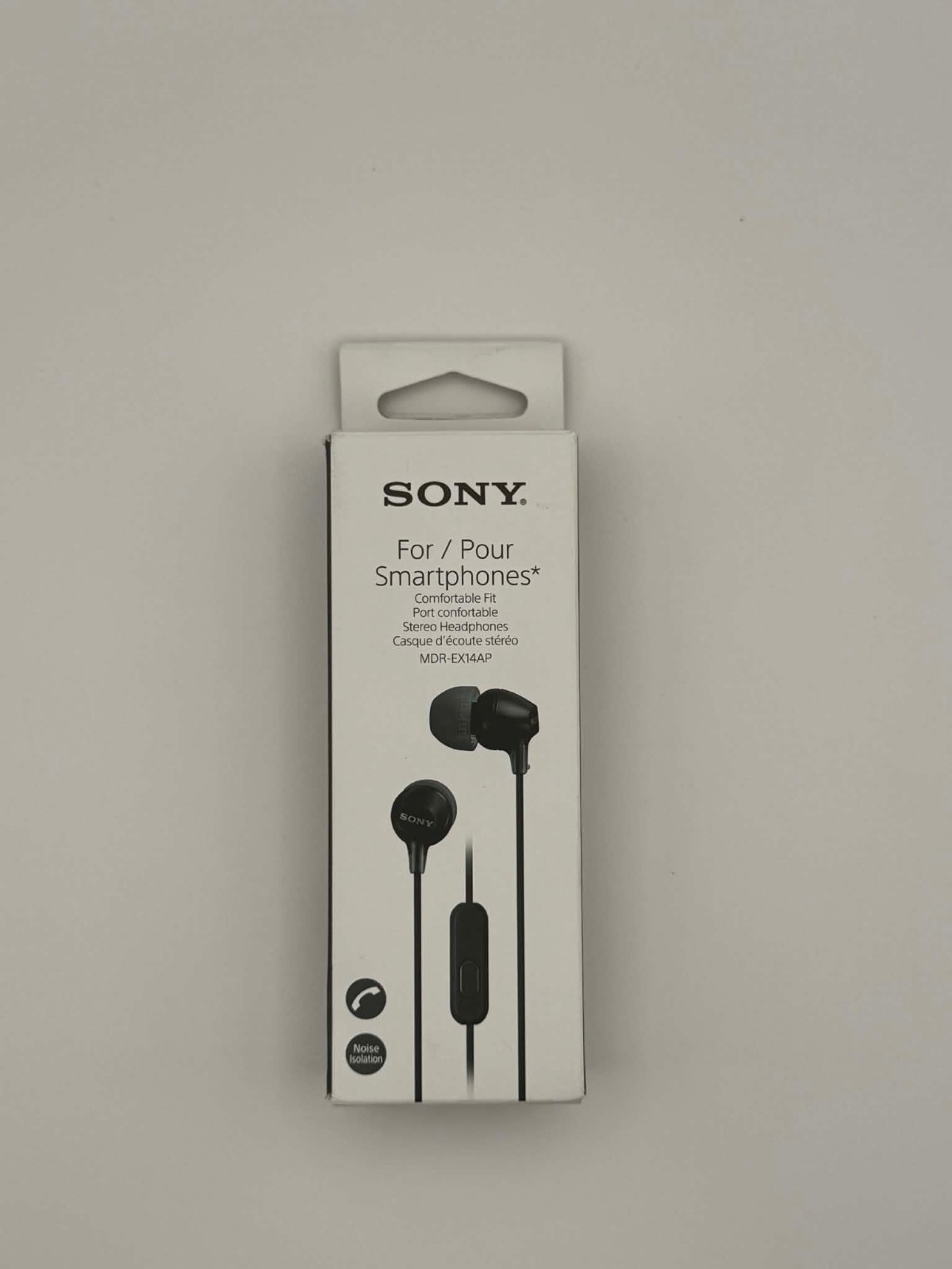 Sony MDR-EX14AP Wired Earbuds Headphones w/ Mic 3.5mm Black New Sealed